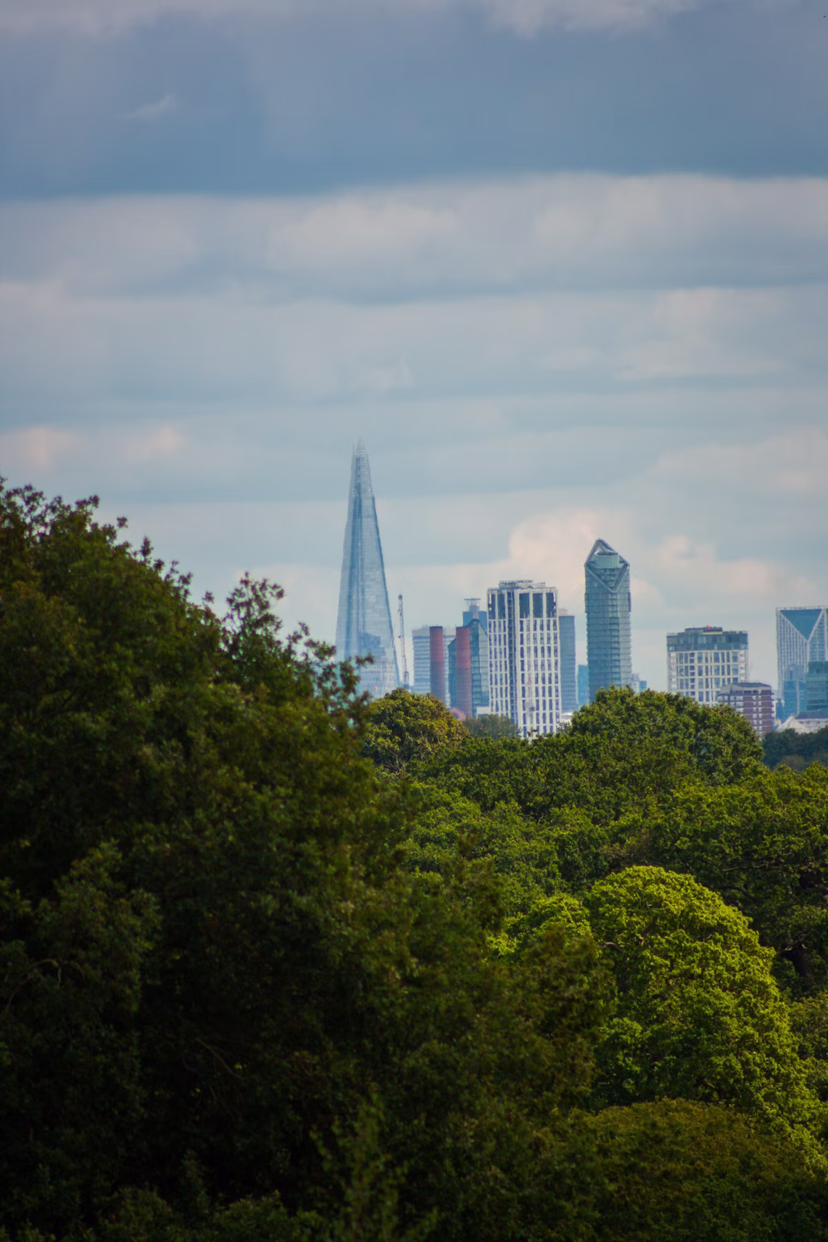 View across the London skyline
